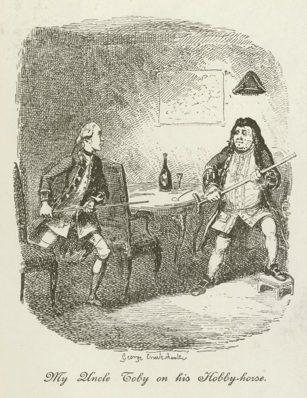 Ilustracja do Tristrama Shandy autorstwa after George Cruikshank