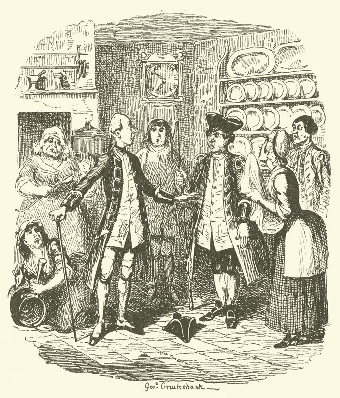 Ilustracja do Tristrama Shandy autorstwa after George Cruikshank