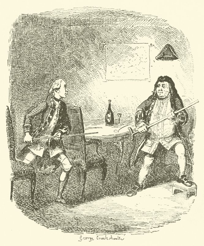 Ilustracja do Tristrama Shandy autorstwa after George Cruikshank