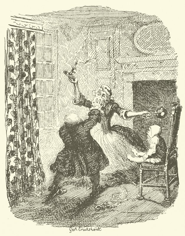 Ilustracja do Tristrama Shandy autorstwa after George Cruikshank
