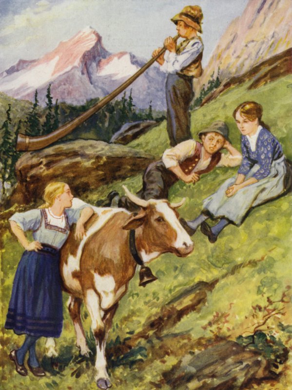 Szwajcarskie lato autorstwa after Gordon Frederick Browne