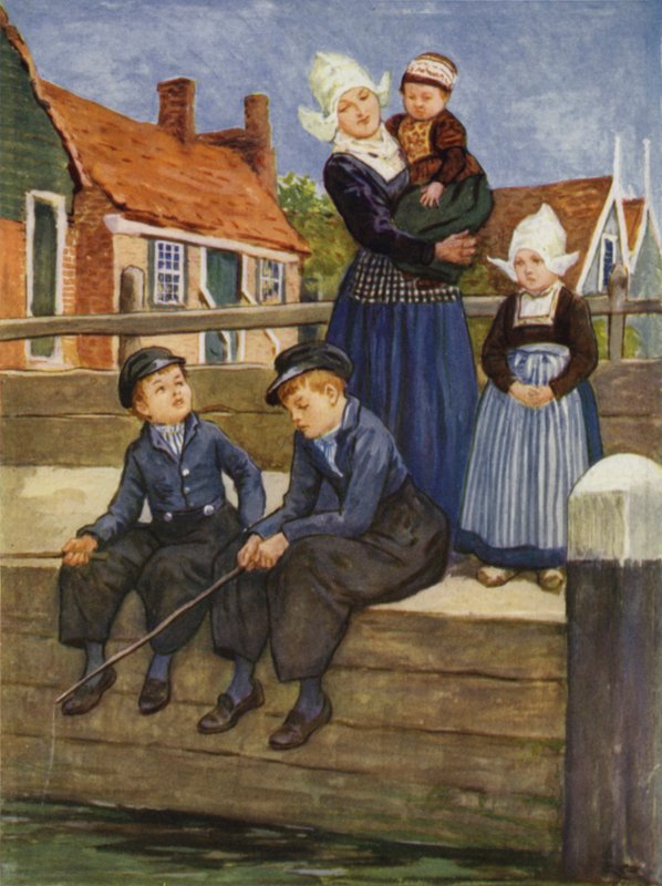 Przez holenderski kanał autorstwa after Gordon Frederick Browne