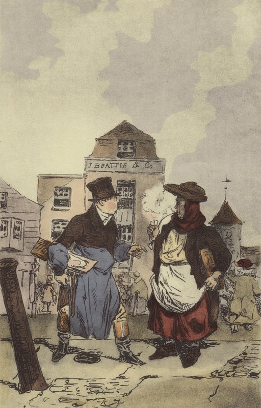 Rzeźnicy — sprzedawcy ryb autorstwa after Henri Bonaventure Monnier