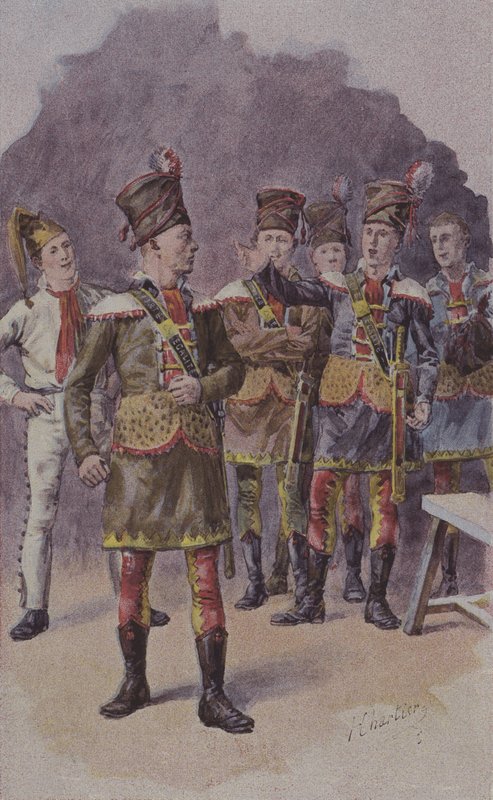 Ilustracja z Memories of the School of Mars autorstwa after Henri Georges Jacques Chartier