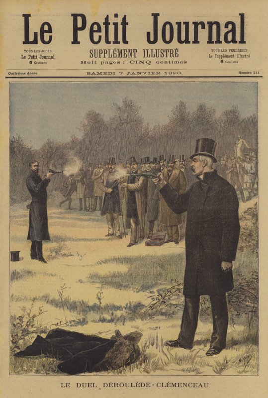 Pojedynek między Paulem Deroulede i Georges Clemenceau autorstwa after Henri Meyer