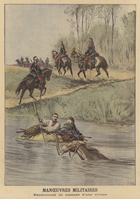 Manewry wojskowe armii francuskiej autorstwa after Henri Meyer