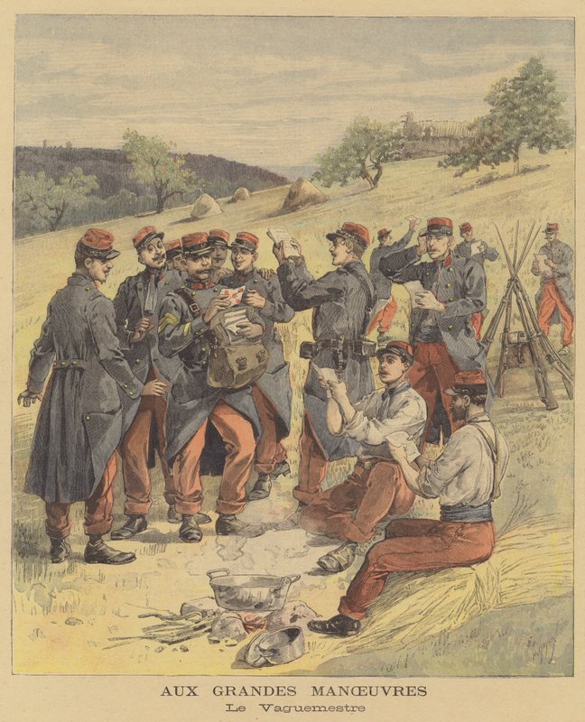 francuskie manewry wojskowe autorstwa after Henri Meyer
