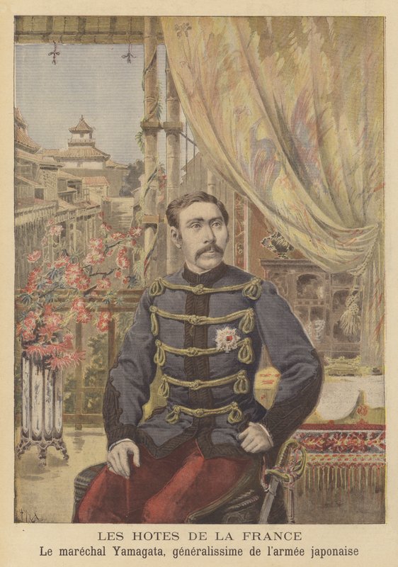 Goście z Francji: Marszałek Yamagata, Generalissimus Armii Japońskiej autorstwa after Henri Meyer