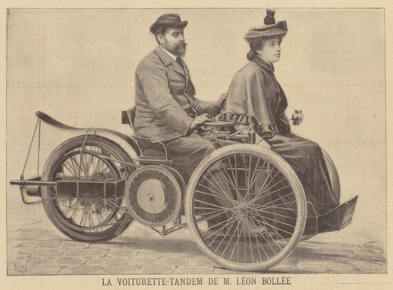Wózek tandemowy Leon Bollee autorstwa after Henri Meyer