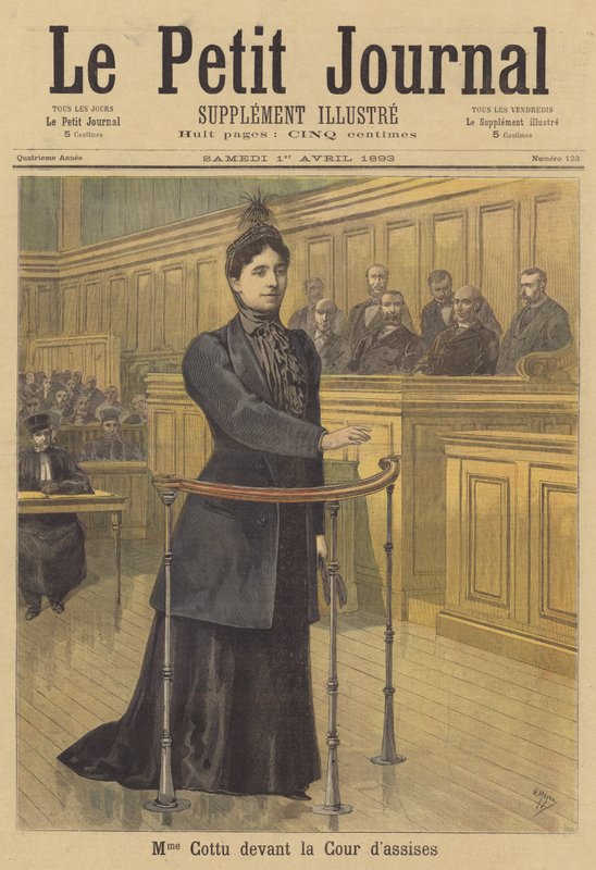 Madame Cottu przed sądem przysięgłych autorstwa after Henri Meyer