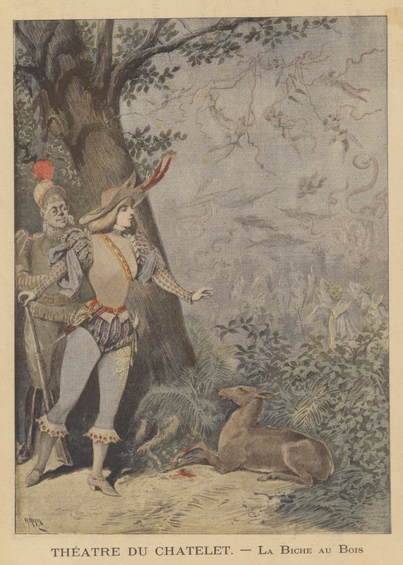 Produkcja La Biche au Bois w Theatre du Chatelet autorstwa after Henri Meyer
