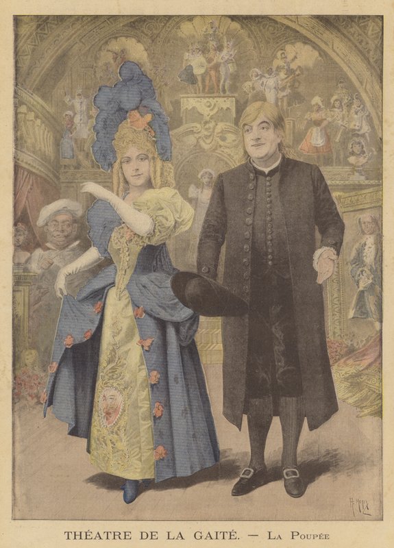 Produkcja La Poupee (Lalki) w Theatre de la Gaite autorstwa after Henri Meyer