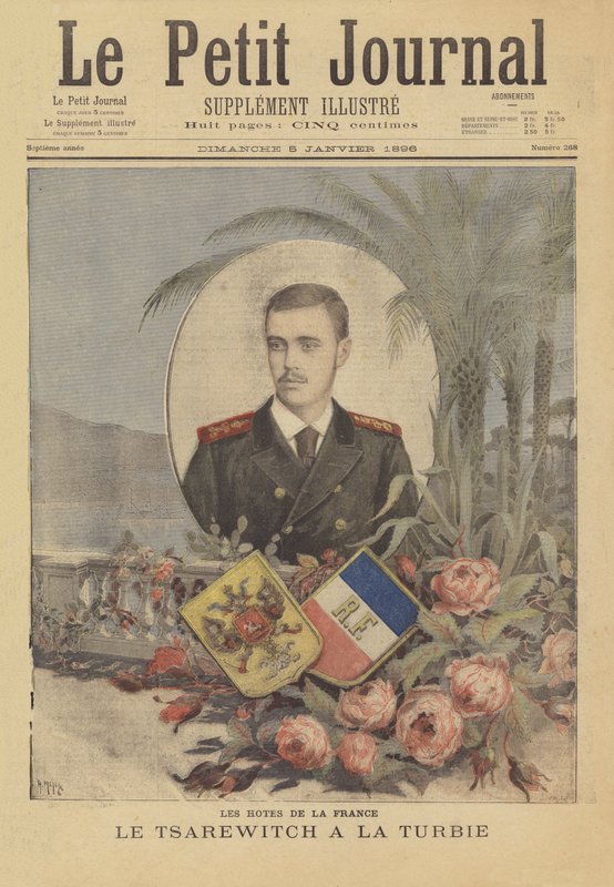 Królewscy goście we Francji: rosyjski carewicz w La Turbie autorstwa after Henri Meyer