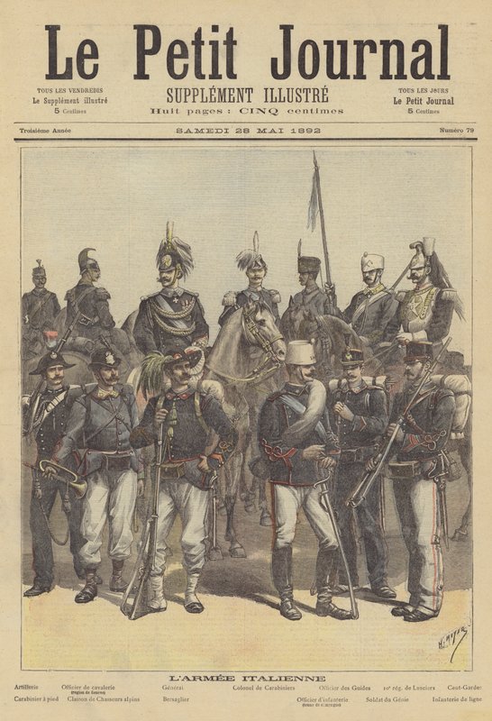 Żołnierze Armii Włoskiej autorstwa after Henri Meyer