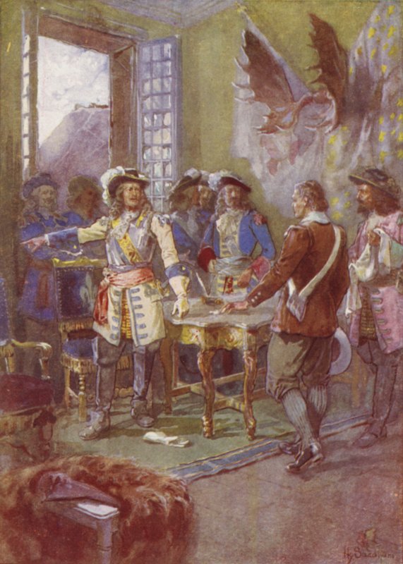 Moje pistolety udzielą mi odpowiedzi, Frontenac, 1690 autorstwa after Henry Sandham