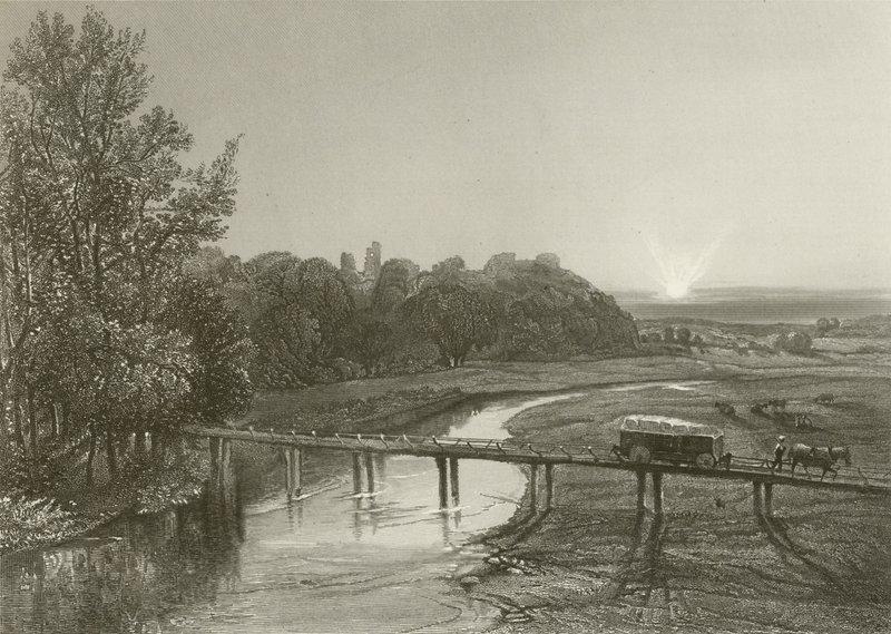 Zamek Tutbury autorstwa Henry after Warren