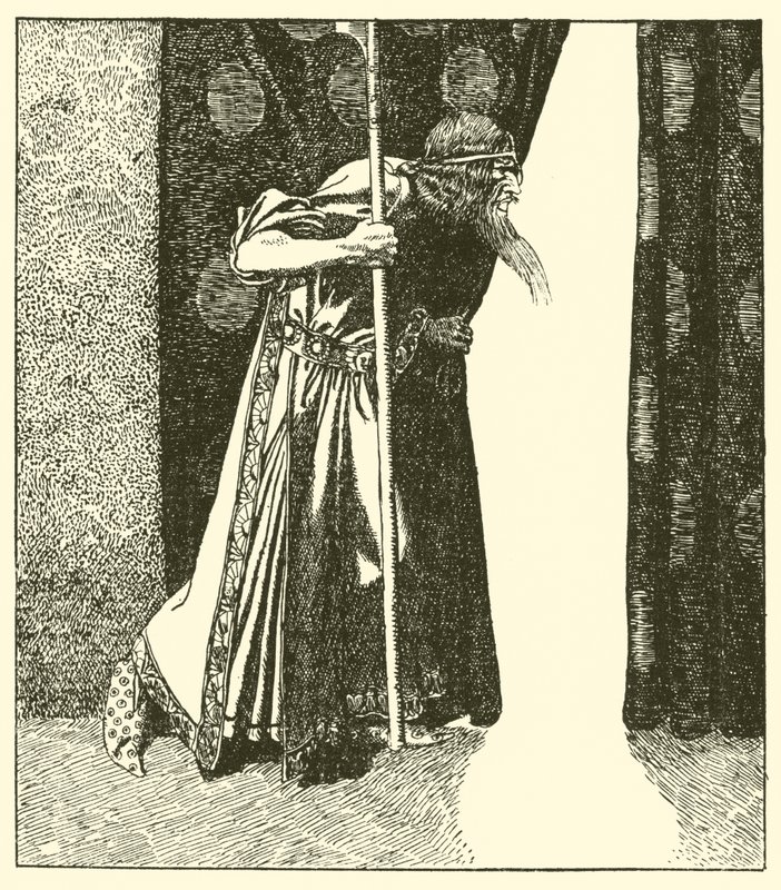 Król Marek rozmyśla psoty autorstwa after Howard Pyle