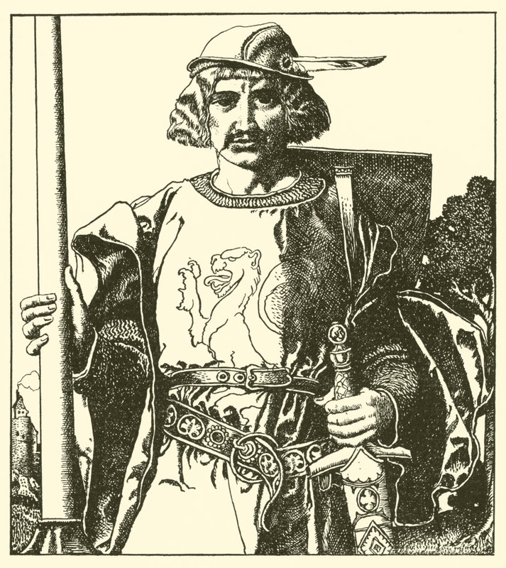 Sir Lionel z Wielkiej Brytanii autorstwa after Howard Pyle