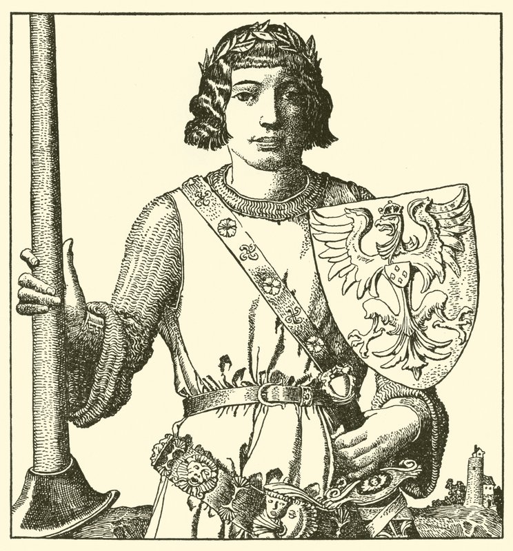 Sir Percival z Gales autorstwa after Howard Pyle