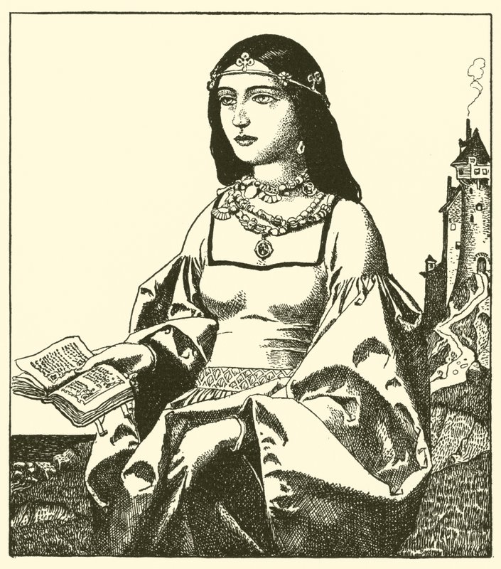 Isoult Lady Belle autorstwa after Howard Pyle