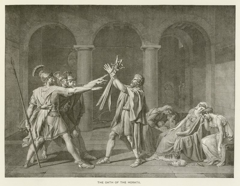 Przysięga Horatii autorstwa after Jacques Louis David