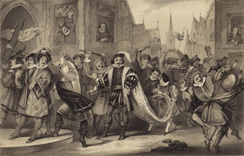 Lord of Misrule, G Ferrers autorstwa James Stephanoff