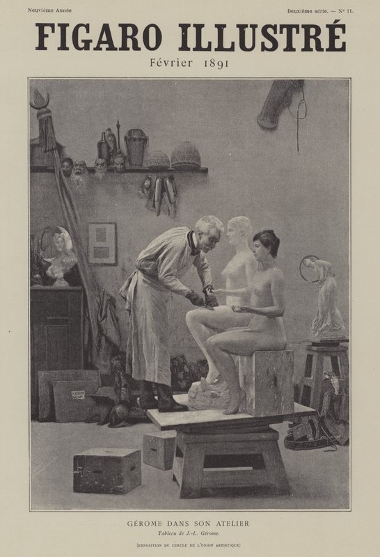 Gerome w swoim warsztacie autorstwa after Jean Leon Gerome