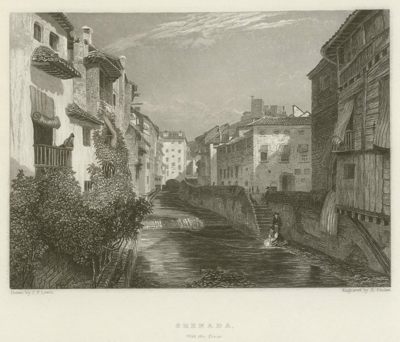 Grenada, z Wieżą autorstwa after John Frederick Lewis