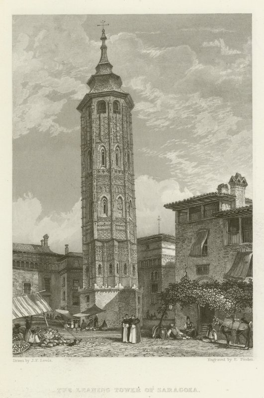 Krzywa Wieża w Saragossie autorstwa after John Frederick Lewis