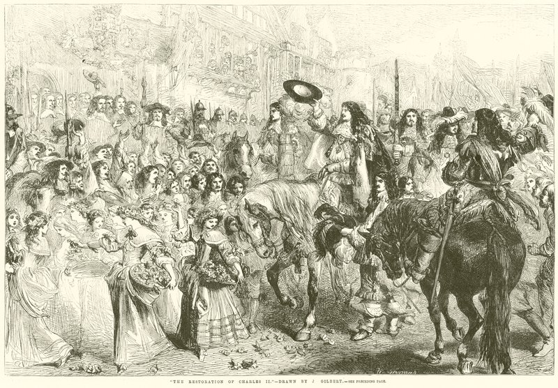 Restauracja Karola II autorstwa after John Gilbert