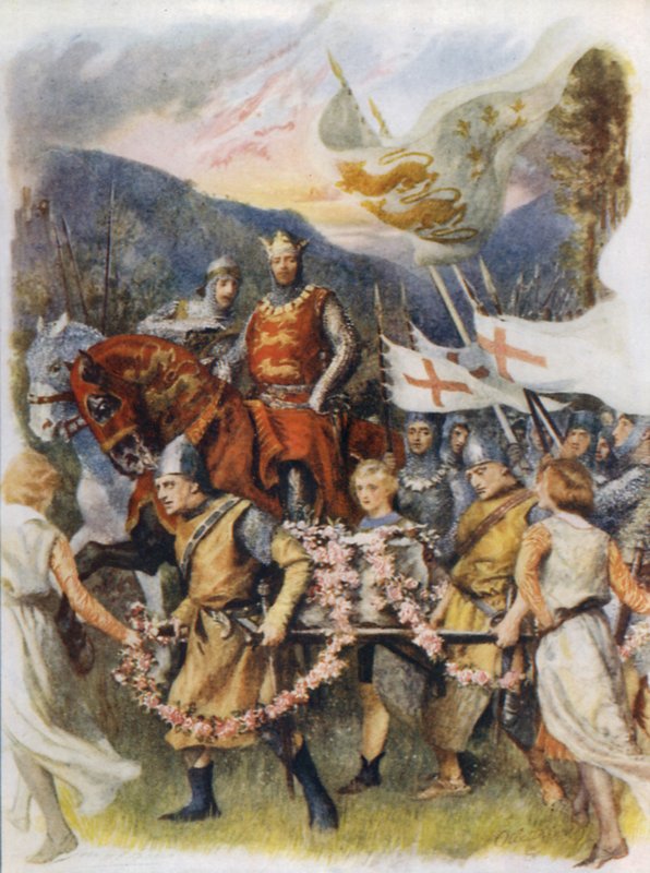 Przyniesienie kamienia koronacyjnego Scone autorstwa after John Henry Frederick Bacon