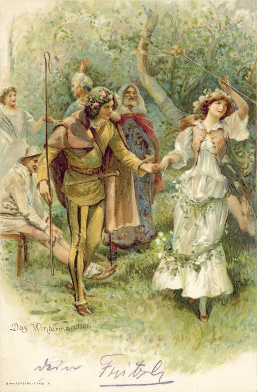 Ilustracja do zimowej opowieści autorstwa after John Henry Frederick Bacon