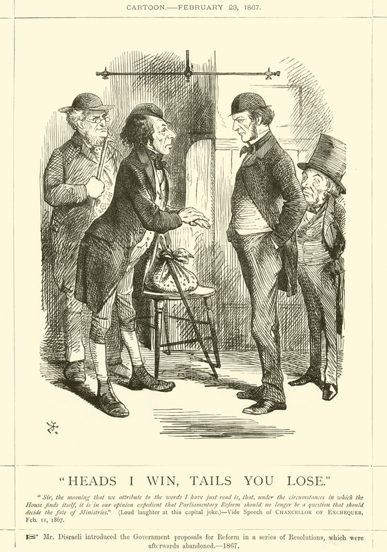 Wygrywam orły, przegrywasz ogony autorstwa after John Tenniel