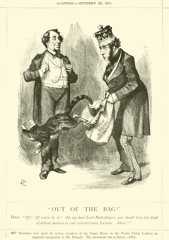 Wyjdź z torby! autorstwa after John Tenniel