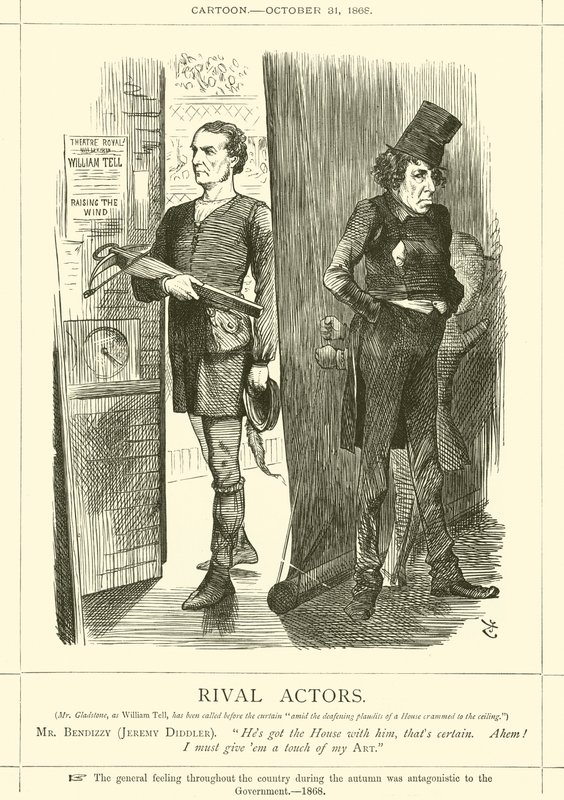 Aktorzy rywalizujący autorstwa after John Tenniel