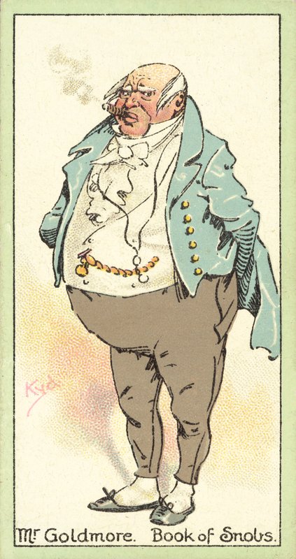 Pan Goldmore, Księga Snobów (chromolitho) autorstwa after Joseph Clayton Clarke