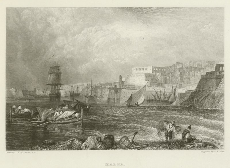 Malta autorstwa after Joseph Mallord William Turner