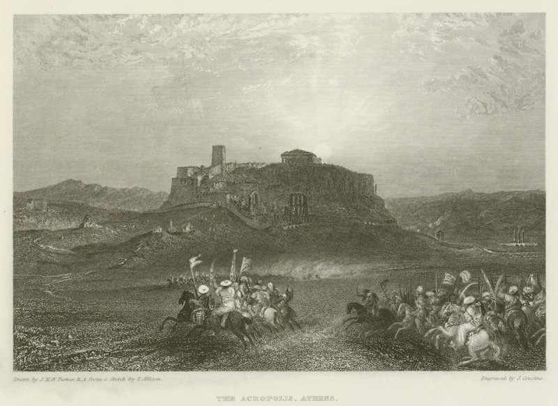 Akropol, Ateny autorstwa after Joseph Mallord William Turner