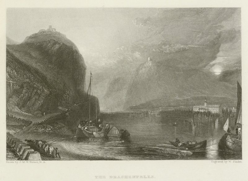 Drachenfels autorstwa after Joseph Mallord William Turner