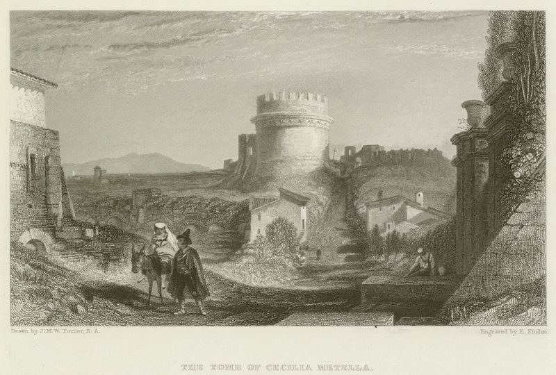 Grób Cecylii Metelli autorstwa after Joseph Mallord William Turner