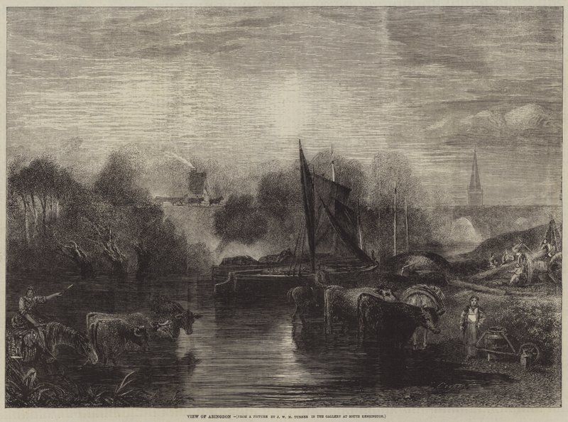 Widok na Abingdon autorstwa after Joseph Mallord William Turner