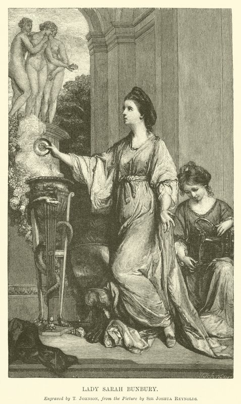 Lady Sarah Bunbury autorstwa after Joshua Reynolds