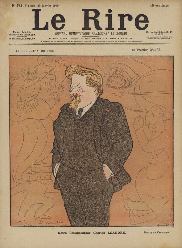 Charles Leandre, ilustracja do Le Rire autorstwa after Leonetto Cappiello