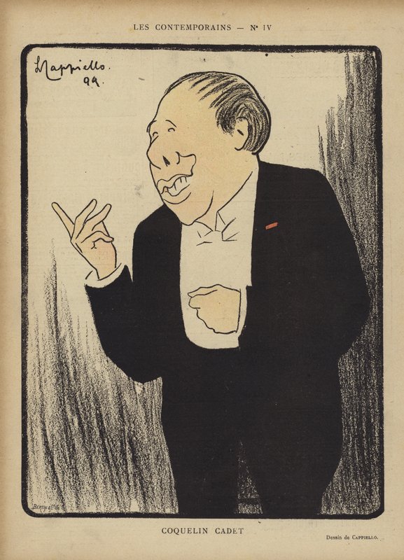 Coquelin Cadet, ilustracja do Le Rire autorstwa after Leonetto Cappiello