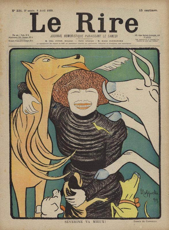Ilustracja do Le Rire autorstwa after Leonetto Cappiello