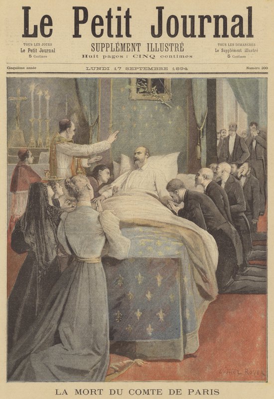 Śmierć księcia Filipa, hrabiego Paryża autorstwa after Lionel Royer