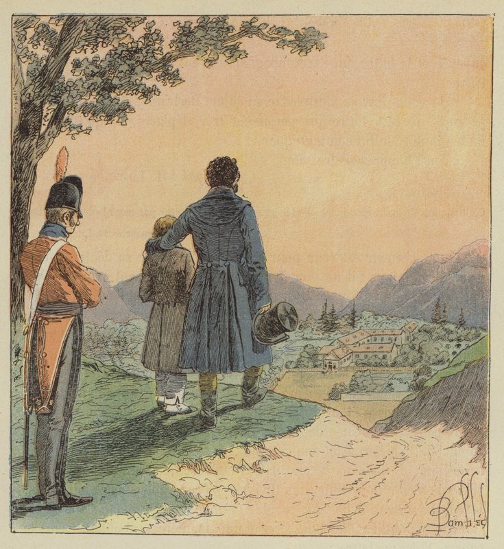 Pożegnanie z Longwoodem autorstwa after Louis Charles Bombled
