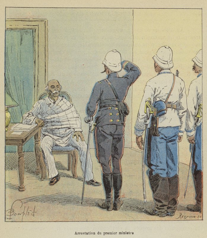 Aresztowanie premiera autorstwa after Louis Charles Bombled