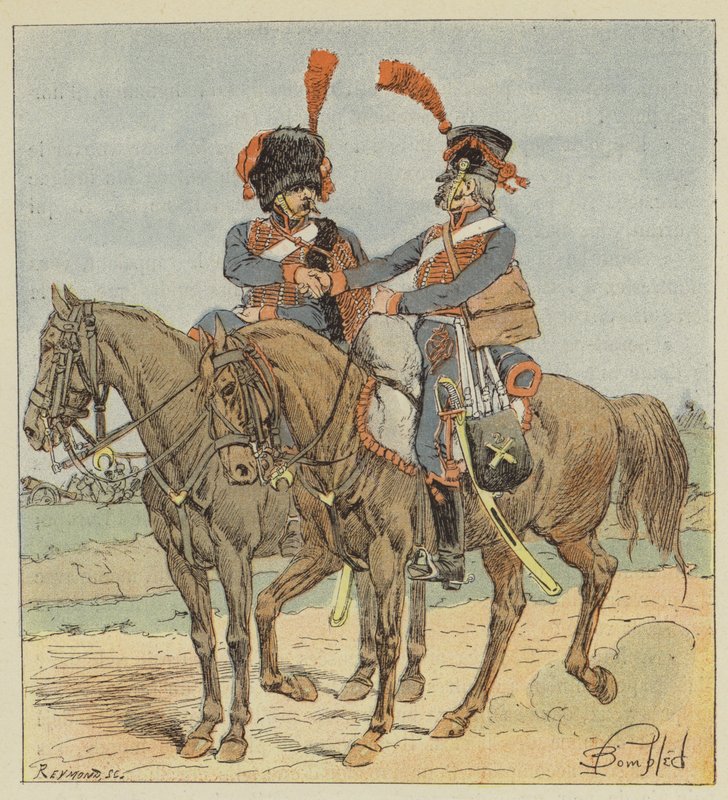Artyleria konna straży i linii autorstwa after Louis Charles Bombled