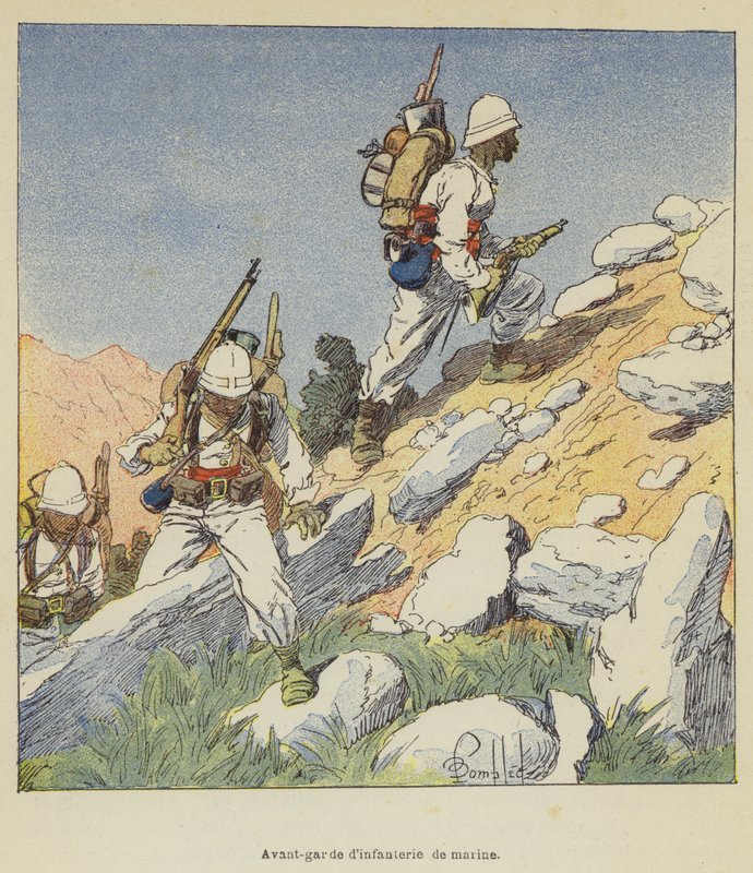 Awangarda piechoty morskiej autorstwa after Louis Charles Bombled